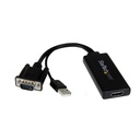 Adaptador                                                                                                                                                                                                                                                                                                                                                                                                                                                             Vga A Hdmi Startech.com - Vga, Usb, Hdmi, Macho/hembra, Negro