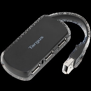Hub                                                                                                                                                                                                                                                                                                                                                                                                                                                 Usb Targus - Usb 2.0, Negro, 4 Puertos