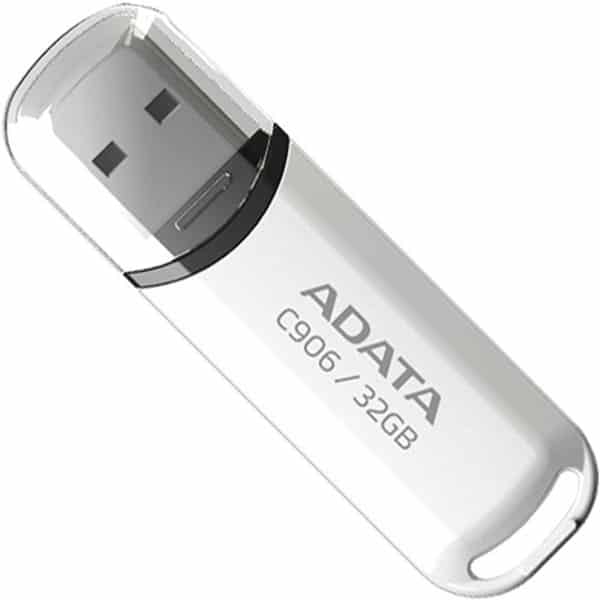 Memoria Flash Adata C906 32gb Usb 2.0 Blanco (ac906-32g-rwh)