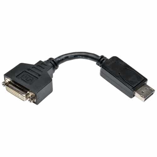 Tripp                                                                                                                                                                                                                                                                                                                                                                                                                                               Lite Adaptador De Cable Displayport A Dvi - Convertidor Para Dp-m A Dvi-i-f, 15.2 Cm [6"], Displayport, Dvi-i, Macho/hembra, Negro, 1920 X 1200 Pixele