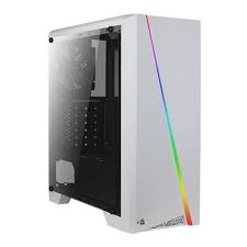 GABINETE AEROCOOL CYLON WHITE ATX RGB  USB 2/3.0