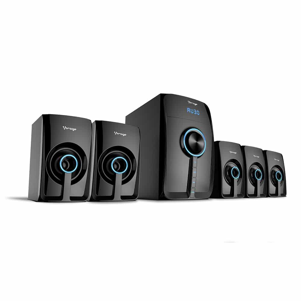 Bocina                                                                                                                                                                                                                                            Vorago - 5.1, 50 W, Negro, Alámbrico