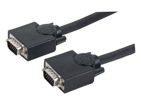 313629                                                                                                                                                                                                                                                                                             Cable Para Monitor Svga - Hd 15 Macho A Hd 15 Macho, 15 M, Color Negro