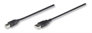 Cable                                                                                                                                                                                                                                                                                          Usb Tipo B Manhattan - 3 M, Usb A, Usb B, Macho/macho, Negro