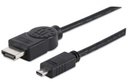 Cable                                                                                                                                                                                                                                                                                         Hdmi  Manhattan - 2 M, Hdmi, Micro-hdmi, Macho/macho, Negro