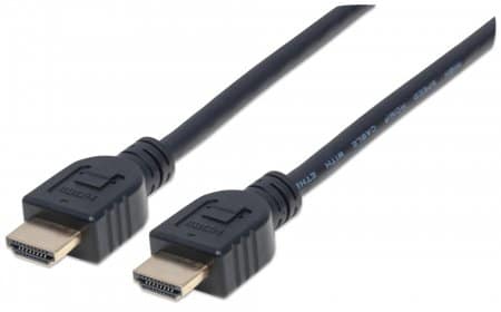 Cable                                                                                                                                                                                                                                      Hdmi 2.0 - Alta Velocidad Con Ethernet Intramuros 4k@60hz Manhattan 353946, 3 M, Macho, Negro