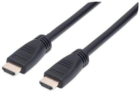 Cable                                                                                                                                                                                                                                                                                                Hdmi 2.0 - Alta Velocidad Con Ethernet Intramuros 4k@60hz Manhattan 353977, 10 M, Macho, Negro
