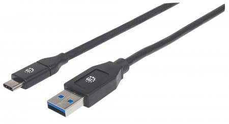 354974                                                                                                                                                                                                                                     Cable Para Dispositivos Usb-c De Súpervelocidad - Usb 3.1, Gen 1 Macho A C Macho, 5 Gbps, Longitud 2 M, Color Negro