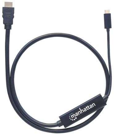 152235                                                                                                                                                                                                                               Cable Adaptador Usb-c A Hdmi - Convierte Una Señal Modo Dp Alt A Hdmi 4k De Salida, Longitud 2m, Color Negro