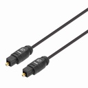 Cable                                                                                                                                                                                                                                                                                                De Audio Digital Optico Toslink Manhattan 356084 - 3 M, Macho / Macho, Negro