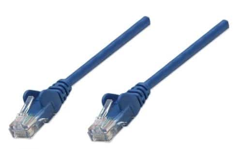 Cable                                                                                                                                                                                                                                                                                            De Red Intellinet 342575 Cat6 - 1 M, Rj-45, Rj-45, Macho/macho, Azul