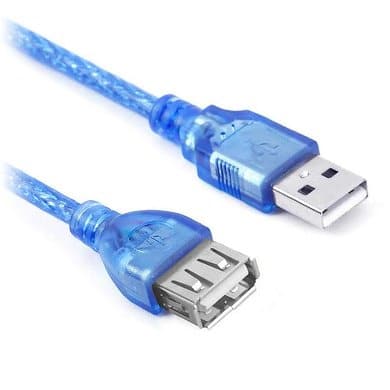 Cable                                                                                                                                                                                                                                                                                          Usb V2.0 Brobotix 651534 - Usb V2.0, Tipo A, Usb V2.0, Tipo A, Macho/hembra, 5 M, Azul Traslucido