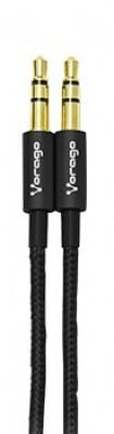 Cable                                                                                                                                                                                                                                                                                           Auxiliar. Vorago. Cab-115 - Negro, 3.5mm, 3.5mm, 1 M