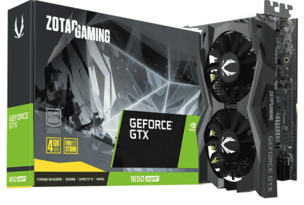 TARJETA DE VIDEO ZOTAC NVIDIA GEFORCE GTX 1650 SUPER TWIN FAN 4GB GDDR6