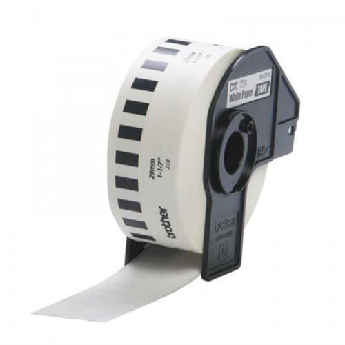 Etiqueta                                                                                                                                                                                                                                                                     Blanca Continua De Papel Brother Dk2210 De 29 Mm De Ancho X 30.4 Mts De Largo. Impresión En Negro. Ql800 / Ql810w / Ql1110nwb. -