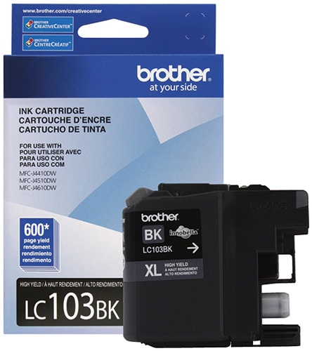 Cartucho                                                                                                                                                                                                                                                                                          De Tinta Brother Lc103bk - Negro