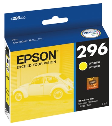 Cartucho                                                                                                                                                                                                                                                       Epson T296420-al - Amarillo, Epson, Inyección De Tinta, Caja