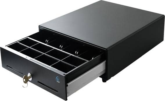Cajón                                                                                                                                                                                                                                                    De Dinero Ec Line Ec-5100ii-black - Negro, Acero, 8, 4, Llave