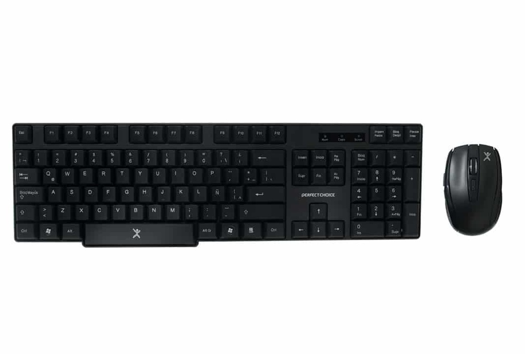 Kit                                                                                                                                                                                                      De Teclado Y Mouse Perfect Choice - Estándar, Negro, 10 M, 1600 Dpi