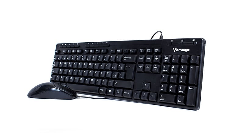 Kit                                                                                                                                                                                      De Teclado Y Mouse Vorago Km-104 - Estándar, 105 Teclas, Negro, 1000 Dpi