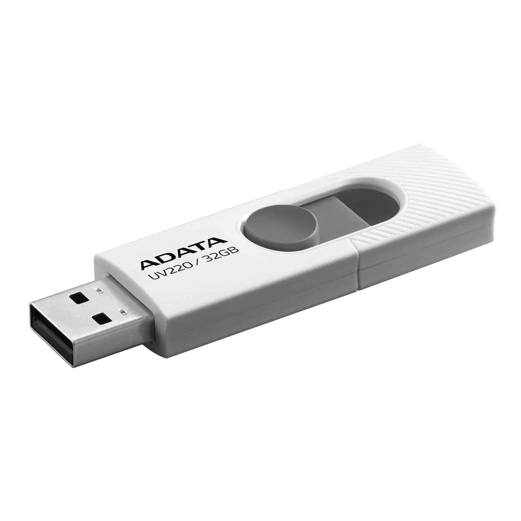 Memoria                                                                                                                                                                                      Usb Adata Uv220 - Color Blanco, 32 Gb, Usb 2.0
