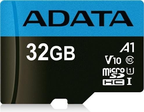Micro     Sd Adata Premier (a1 V10) - 32 Gb, 100 Mb/s, 25 Mb/s, Negro, Clase 10