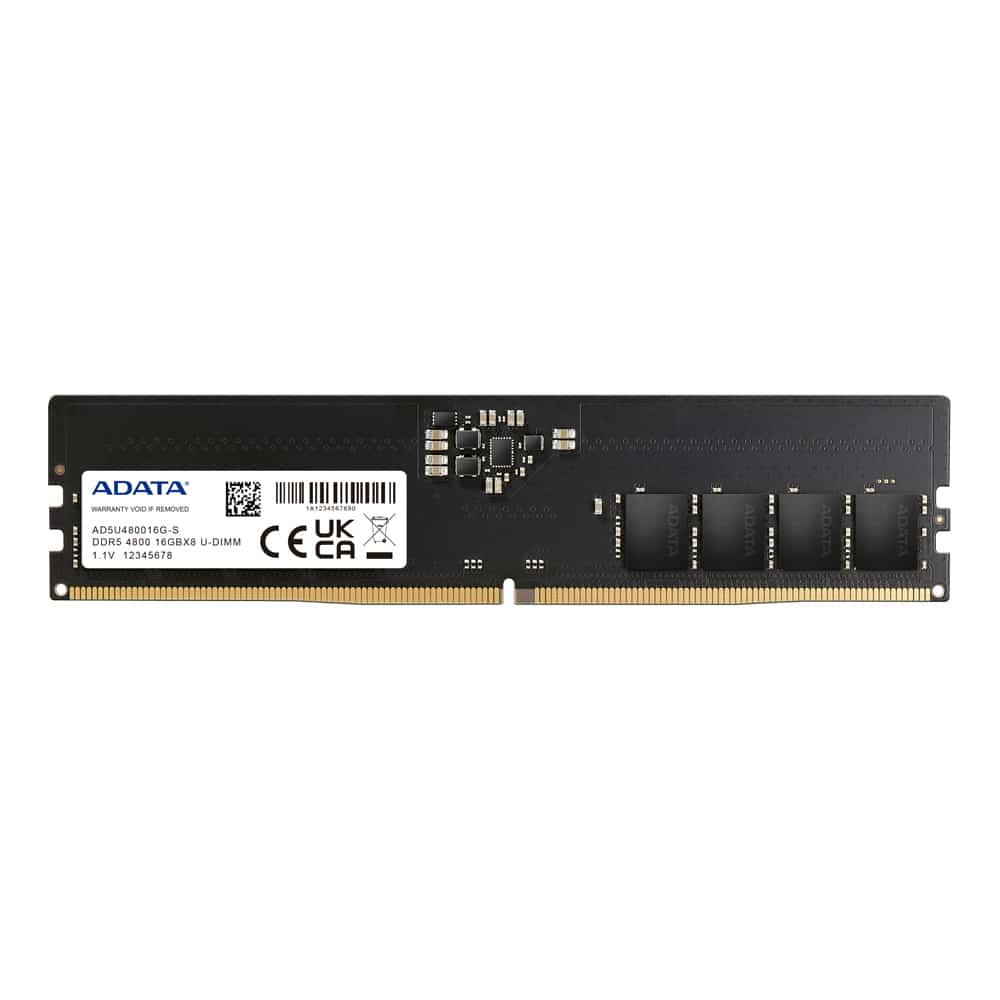 Memoria                                                                                                                                                                        Ram Adata Ad5u480016g-s - 16 Gb, Ddr5, 4800mhz, Udimm