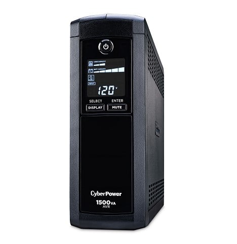 No-break                                                                                   Cyberpower Cp1500avrlcda - 1500 Va, 900 W, Negro, Hogar Y Oficina