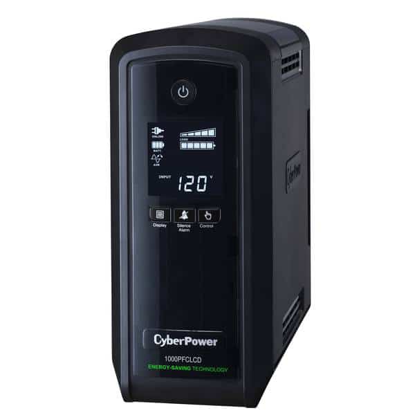 No-break                                                                                                                                                                      Cyberpower - 1000 Va, 600 W, 8 H, Negro