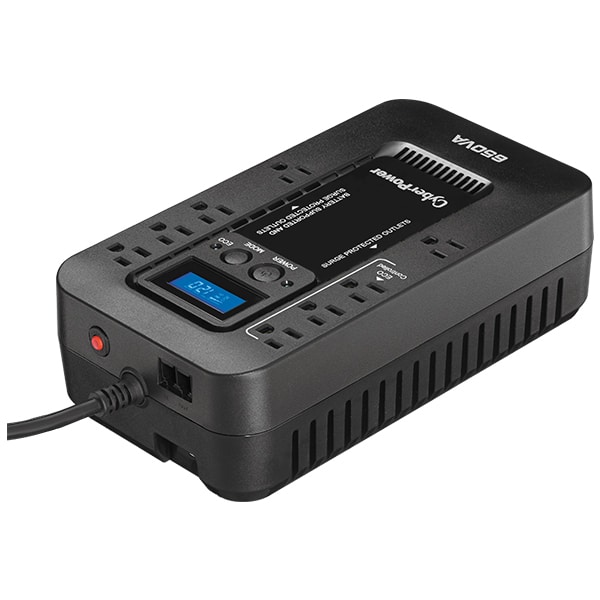 No-break                                                                                                                       Cyberpower Ec650lcd - 650 Va, 390 W, 8 H, Negro, Hogar Y Oficina