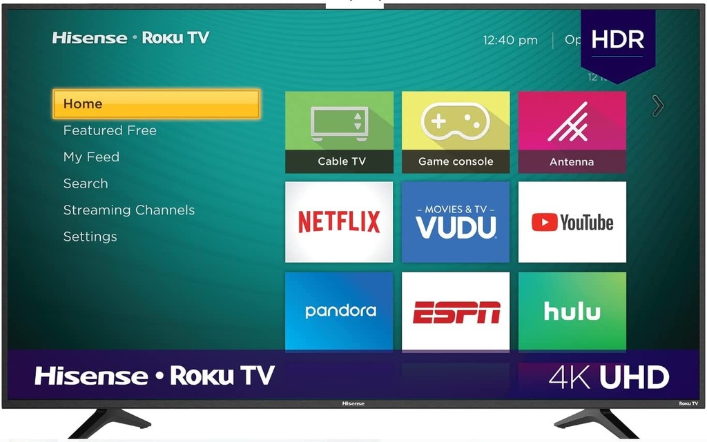 Televisor                                                                                                                   Hisense 58 Pulgadas Modelo 58a6gr Smart 4k Roku -