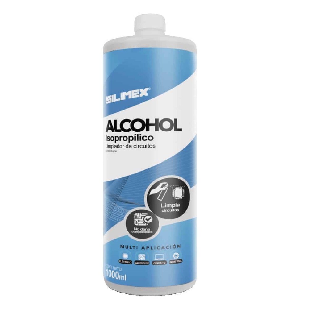 Alcohol                                                                                                                                            Isopropílico Silimex Alcohol Iso - Azul, Alcohol Isopropilico, 1 Lt