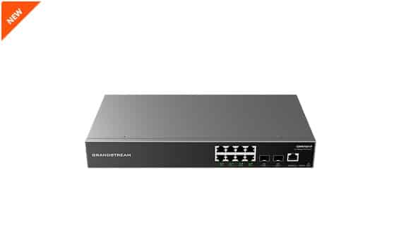 Switch                                                                                                                                                                                  Administrable Grandstream (gwn7801p) 8 Puertos Poe Gigabit + 2 Sfp. Capa 2 + - Fan-less, Qos Para Audio Y Video