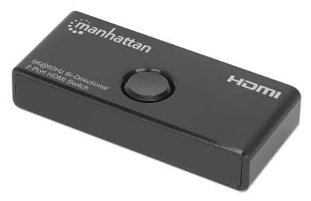207997                                                                                                                                                                                           Switch Hdmi Bidireccional Con 2 Puertos 8k - Cambia Entre Dos Entradas Hdmi A Una Salida Hdmi (2x1) O Una Entrada A Dos Salidas.