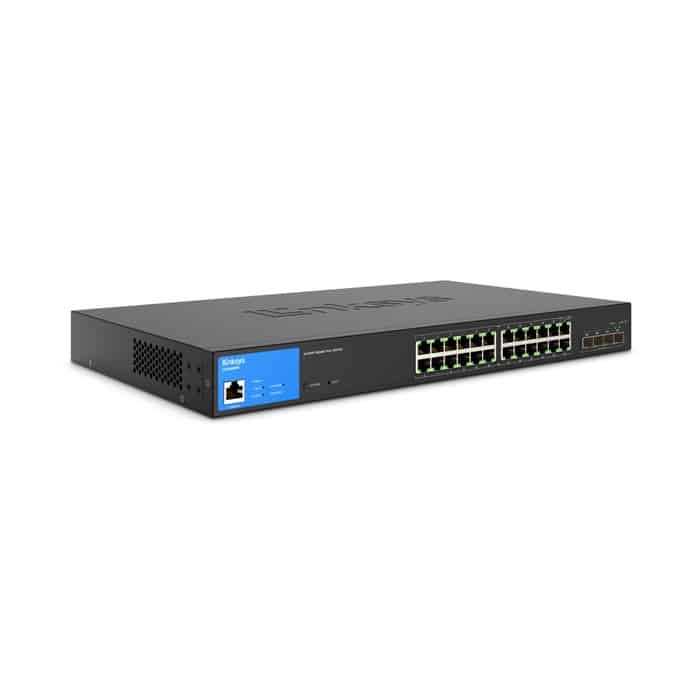 Switch                                                                                                                                                                                        Linksys Lgs328mpc Poe Administrable 24 Puertos + 4 Sfp+ -