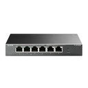 Switch                                                                                                                                                                                             De Escritorio De 6 Puertos A 10/100 Mbps Con 4 Puertos Poe+ -