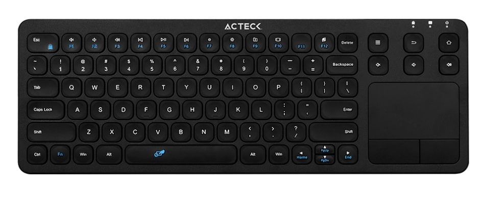 Teclado                                                                                                                                      Inalámbrico Con Touchpad Acteck Mk410 - Usb, Qwerty, Negro, Universal, Inalámbrico