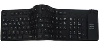 Teclado                                                                                                                                                              Flexible Brobotix - Usb, Negro, Notebook/pc