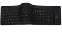 Teclado                                                                                                                                                              Flexible Brobotix - Usb, Negro, Notebook/pc