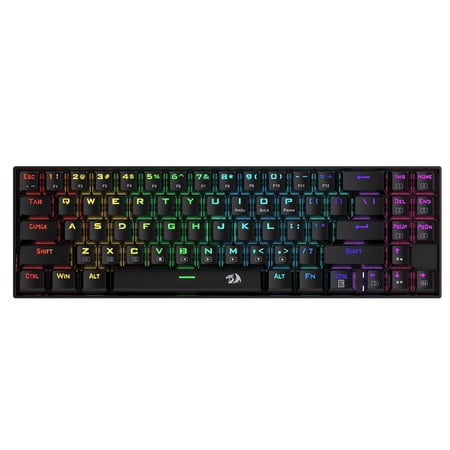 Teclado                                                                                                                                         Mecánico  Redragon Deimos - Inglés, Negro, Rgb