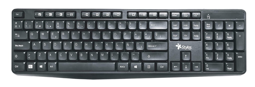 Teclado                                                                                                                                                                 Inalambrico Stylos. Stptec4b -