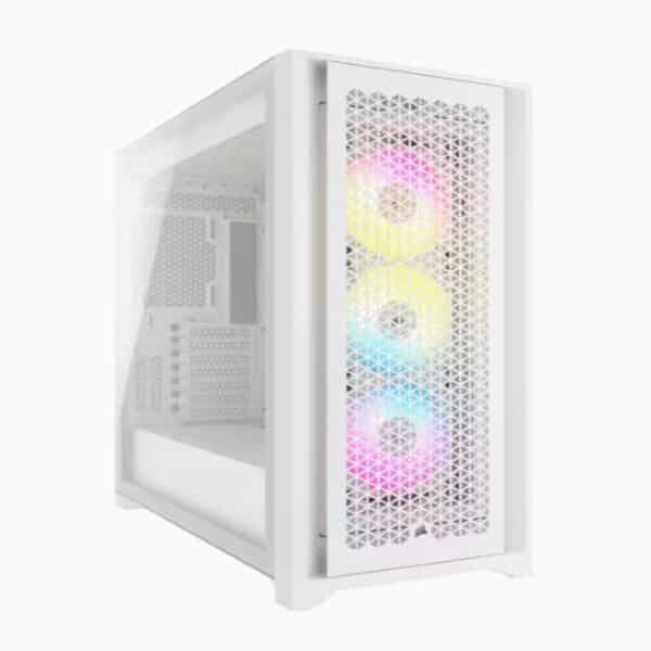 Gabinete                                                                                                                                                                                                                                                                                                                                                                                                                                                                                                                                                                                                                                                                                                          Corsair Icue 5000d Rgb Airflow Midtower White Cc-9011243-ww