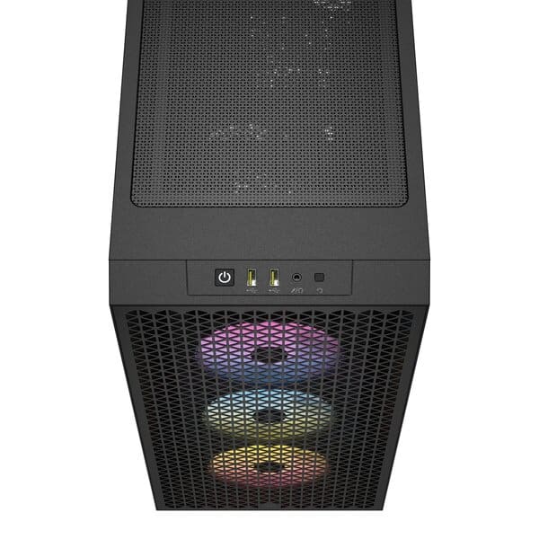 Gabinete                                                                                                                                                                                                                                                                                                                                                                                                                                                                                                                                                                                                                                                                                                                                                                                                                                                                                                                                                                                                                                                                                                                                                 Corsair 3000d Airflow Rgb Cc-9011255-ww Mt Black 3xar120 Tg