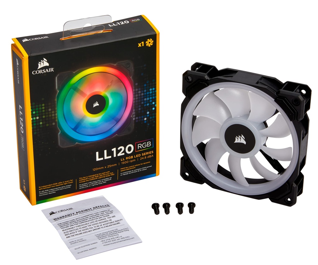 Ventilador                                                                                                                                                                                                                                                                                                                                                                                                                                                                                                             Corsair Ll120 Rgb Dual Light Loop Co-9050071-ww