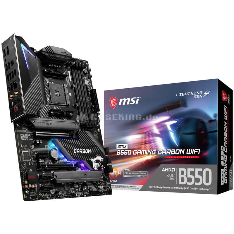 TARJETA MADRE MSI MPG B550 GAMING CARBON WIFI AM4 RYZEN