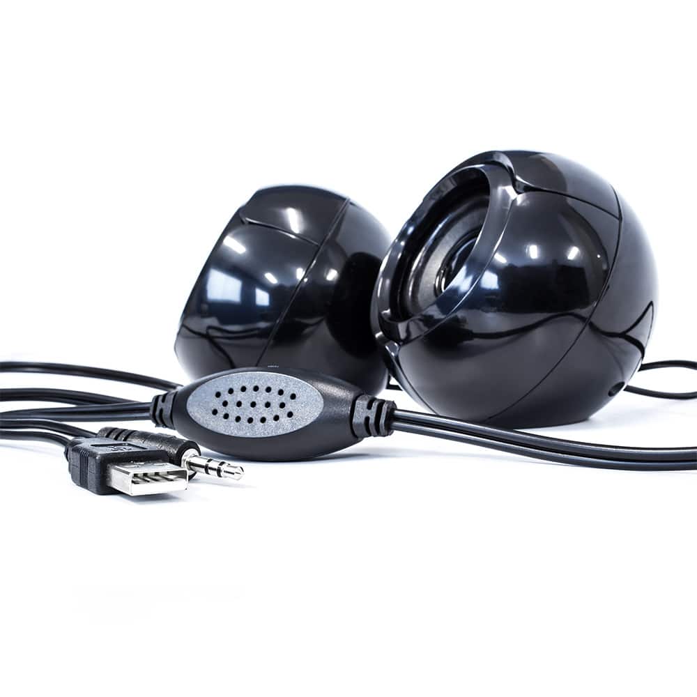 BOCINAS VORAGO SPK-105 NEGRO/NEGRO PASIVAS PARA COMPUTADORA