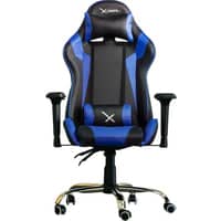 Silla Gamer Xzeal Neg/azul Acero, Pvc Alto DesempeÑo (zxsxz10a)