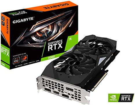 TARJETA DE VIDEO GIGABYTE NVIDIA GEFORCE RTX 2060 WINDFORCE OC 6GB GDDR6 rev 2.0