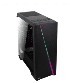GABINETE AEROCOOL CYLON BLACK ATX RGB CON VENTANA USB 2/3.0(INCLUYE FACEMASK AEROCOOL GRATUITO)