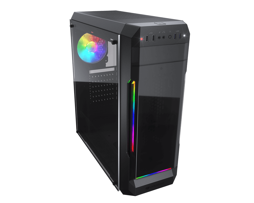 GABINETE PARA GAMING COUGAR MX331-T ARGB CRISTAL TEMPLADO FAN CONTROLLER